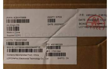 Lenovo 5CB1H70806 C-Cover with keyboard,US English Euro,Cloud Grey