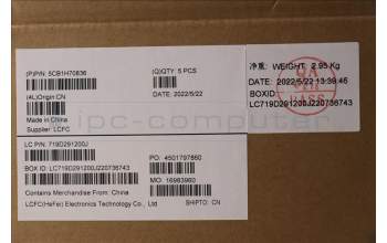 Lenovo 5CB1H70836 COVER Upper Case ASM_CZE/SLK L82SV SG