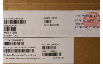Lenovo 5CB1H70905 COVER Upper Case ASM_FRA L82RG SG W/RGB