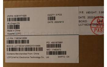 Lenovo 5CB1H71020 COVER Upper Case ASM_POR L82RG SG W/RGB