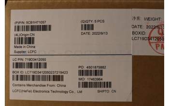 Lenovo 5CB1H71057 COVER Upper Case ASM_ITA L82RG SG W/WH