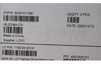 Lenovo 5CB1H71087 COVER Upper Case ASM_HUN L82RG ST W/BU