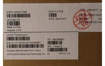 Lenovo 5CB1H71093 COVER Upper Case ASM_NORDIC L82RG STW/BU