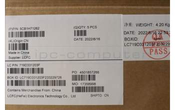 Lenovo 5CB1H71262 COVER Upper Case ASM_JPN L82RY SG W/RGB