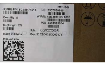 Lenovo 5CB1H71514 COVER Upper Case ASM_FRA W 82R9 SG