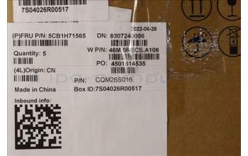 Lenovo 5CB1H71565 COVER Upper Case ASM_ENG W 82R9 CG