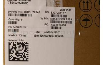 Lenovo 5CB1H72342 COVER Upper Case ASM_SWS W 82R9 CG