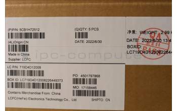 Lenovo 5CB1H72512 COVER Upper Case ASM_ENG L82RM AB_NFP_BL