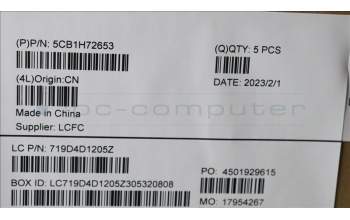 Lenovo 5CB1H72653 COVER Upper Case ASM_FRA L82RM AG_FP