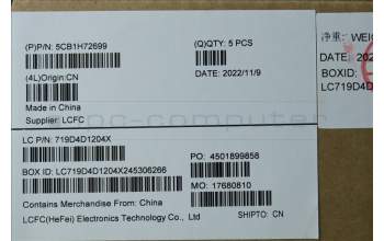 Lenovo 5CB1H72699 COVER Upper Case ASM_THAI L82RM AG_FP_BL