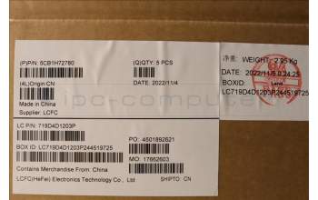 Lenovo 5CB1H72780 COVER Upper Case ASM_GER L82RM MB_FP