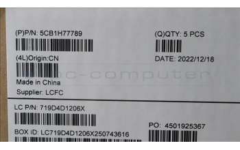 Lenovo 5CB1H77789 COVER Upper Case ASM_FRA L82RM MB_NFP