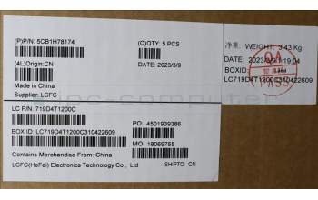 Lenovo 5CB1H78174 COVER Upper Case ASM_POR L82RK FP MB N