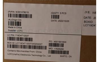Lenovo 5CB1H78215 COVER Upper Case ASM_ITA L82RK NFP AB BL