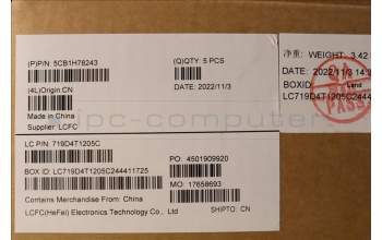 Lenovo 5CB1H78243 C-Abdeckung mit Tastatur, Französisch, Tiefblau, Ohne_Fingerabdruckscanner