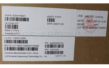 Lenovo 5CB1H78257 COVER Upper Case ASM_BUL L82RK NFP AB N