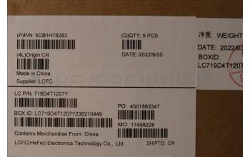 Lenovo 5CB1H78283 COVER Upper Case ASM_POR L82RK NFP AG BL