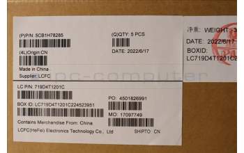 Lenovo 5CB1H78285 COVER Upper Case ASM_SLV L82RK NFP AG BL