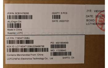 Lenovo 5CB1H78295 COVER Upper Case ASM_UKE L82RK NFP AG N