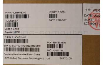 Lenovo 5CB1H78300 COVER Upper Case ASM_POR L82RK NFP AG N