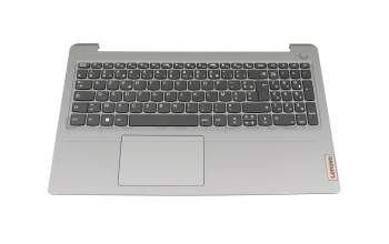 5CB1H78306 original Lenovo keyboard incl. topcase FR (french) white/grey