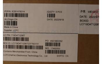 Lenovo 5CB1H78314 COVER Upper Case ASM_BEL L82RK NFP AG N