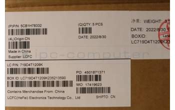 Lenovo 5CB1H78332 COVER Upper Case ASM_FRA L82RK NFP MB BL