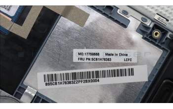 Lenovo 5CB1H78383 COVER Upper Case ASM_EURO ENGL82RKNFPMBN