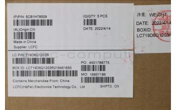 Lenovo 5CB1H78509 COVER Upper Case ASM_ENG L82RE SG RGB