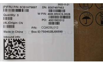 Lenovo 5CB1H79897 COVER Upper Case ASM_HUN W 82R7 SG BL