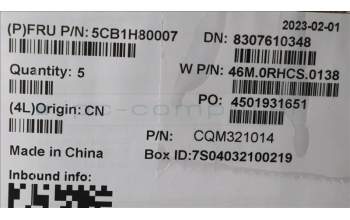 Lenovo 5CB1H80007 C-Cover with keyboard, Spanish, Stone Blue, Backlight, UK