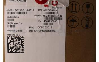 Lenovo 5CB1H80016 COVER Upper Case ASM_FRA W 82R7 SB BL