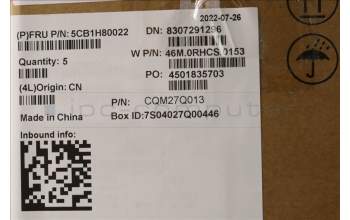 Lenovo 5CB1H80022 COVER Upper Case ASM_HBW W 82R7 SB BL