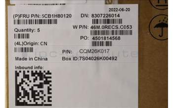 Lenovo 5CB1H80120 COVER Upper Case ASM_GER W 82RA CG