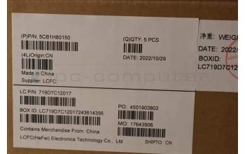 Lenovo 5CB1H80150 C-Abdeckung mit Tastatur, Arabisch, Schwarz