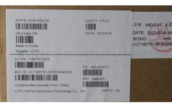 Lenovo 5CB1H80226 COVER Upper Case ASM_HBW L82TV BU_BK_TEX