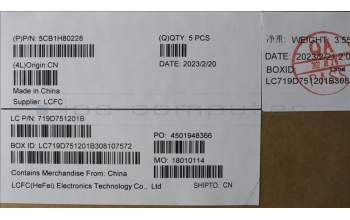 Lenovo 5CB1H80228 COVER Upper Case ASM_HUN L82TV BU_BK_TEX