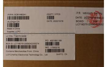 Lenovo 5CB1H80241 COVER Upper Case ASM_THAI L82TVBU_BK_TEX