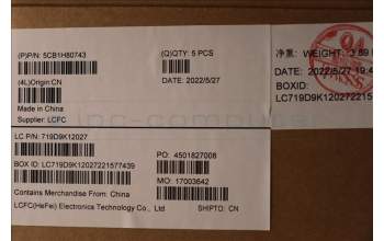 Lenovo 5CB1H80743 COVER Upper Case ASM_GRE L82RL FP AG U