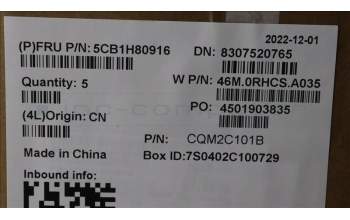 Lenovo 5CB1H80916 COVER Upper Case ASM_UKE W 82R8 CG