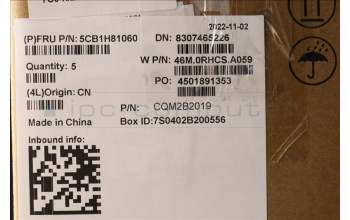 Lenovo 5CB1H81060 COVER Upper Case ASM_EURO ENG W 82R8 CG