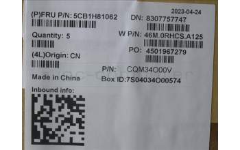 Lenovo 5CB1H81062 COVER Upper Case ASM_BUL W 82R8 CG