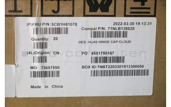 Lenovo 5CB1H81078 COVER Hinge Cover C 82SH Cloud