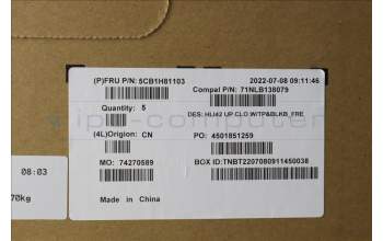 Lenovo 5CB1H81103 COVER UpperCaseASM_FRA C82SH CloBL