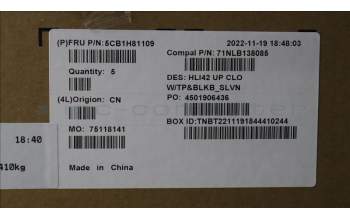 Lenovo 5CB1H81109 COVER UpperCaseASM_SLV C82SH CloBL