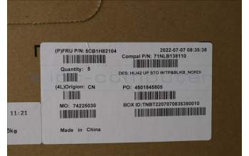 Lenovo 5CB1H82104 COVER UpperCaseASM_NORDIC C82SH StoBL