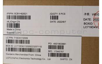 Lenovo 5CB1H82621 COVER Upper Case ASM_USA ENG L82SX CG