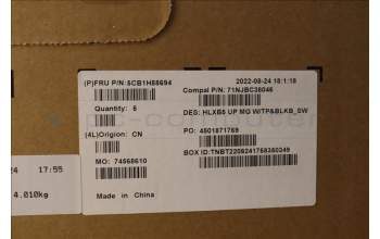 Lenovo 5CB1H88694 COVER Upper Case ASM_SWS C21DL MGBL