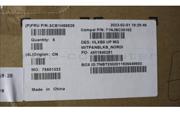 Lenovo 5CB1H88828 COVER Upper Case ASM_NORDIC C21DL MGNBL