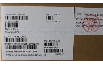 Lenovo 5CB1H92055 COVER Upper Case ASM_FRA L82QD NFPAB